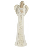 Keramický anjel Ida biela 30 cm