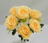 Ruže kytica žltá maslová 36 cm