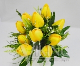 Žltá kytica tulipánov 45 cm