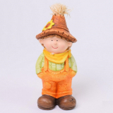 Jesenná postavička chlapec strašiak 22 cm