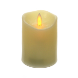 Sviečka LED TIMER krémová 10 cm