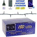 Svetielka na stromček LED 180 modré ovládač