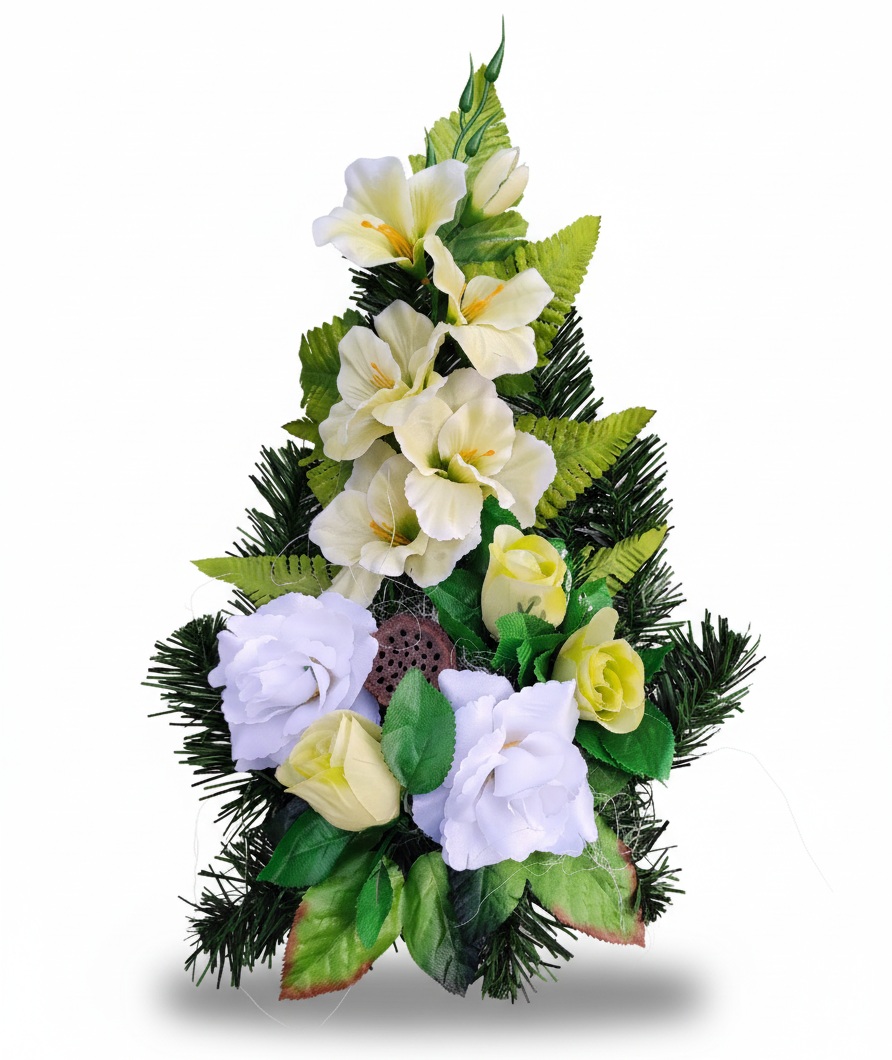 Veniec na hroby zelený 40 cm