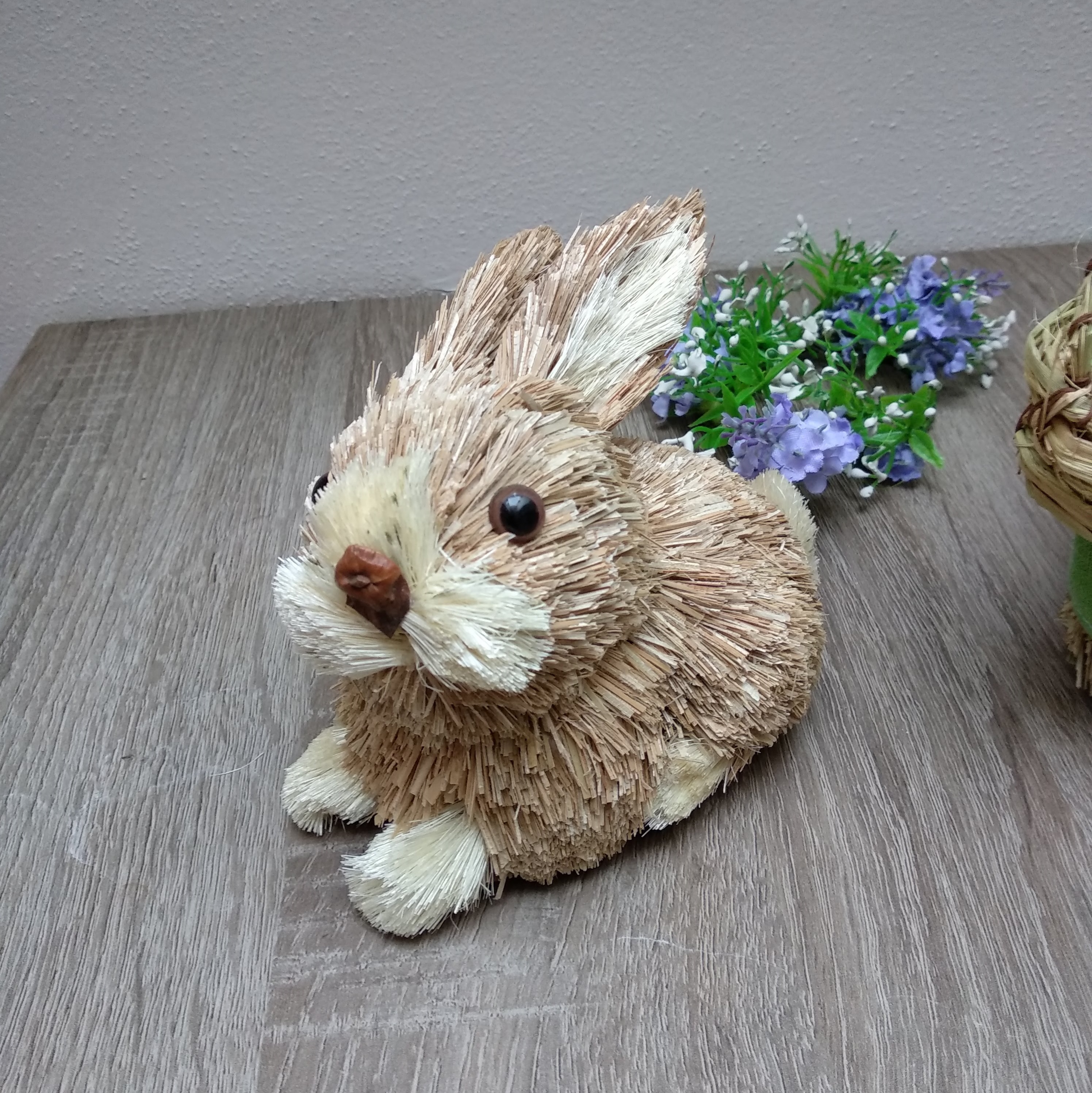 Jarný slamený zajačik 11 cm
