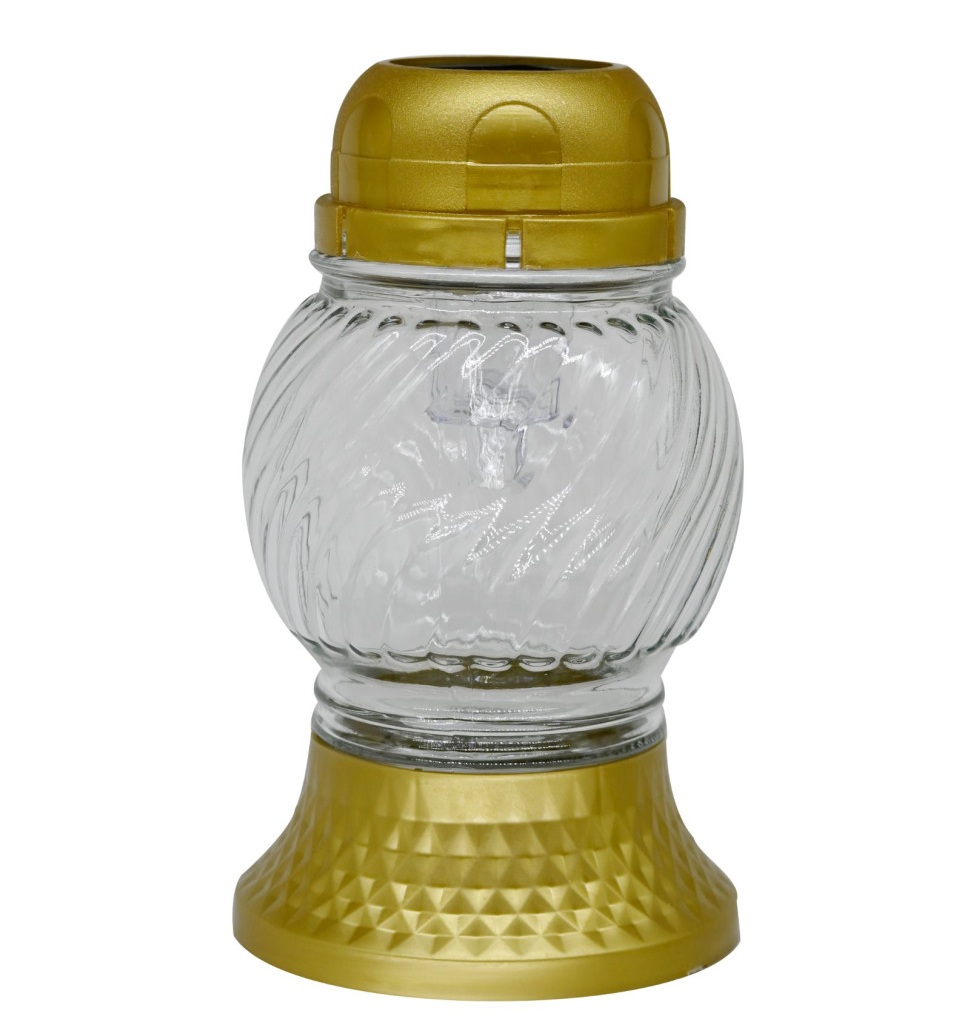 Solárny sklenený kahanec 17 cm