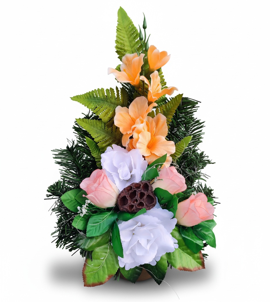 Zaťažený smútočný veniec 40 cm