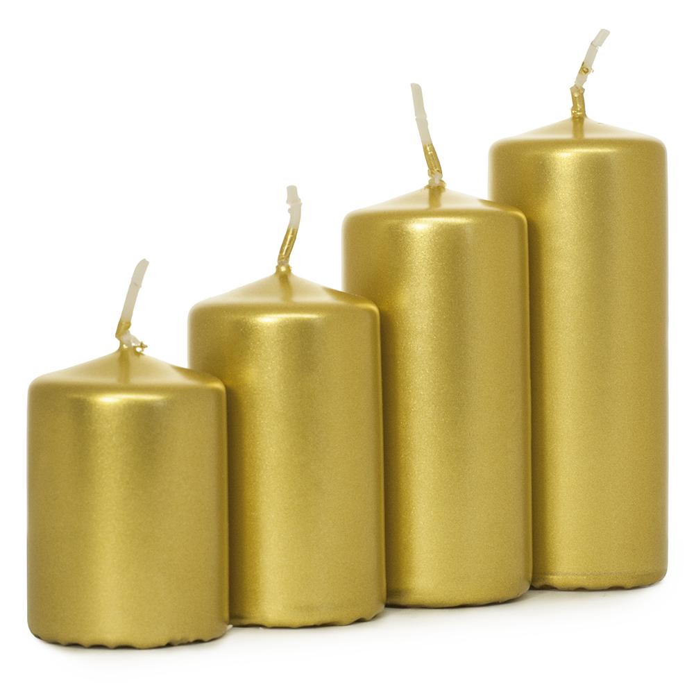 Adventné sviečky zlaté postupné