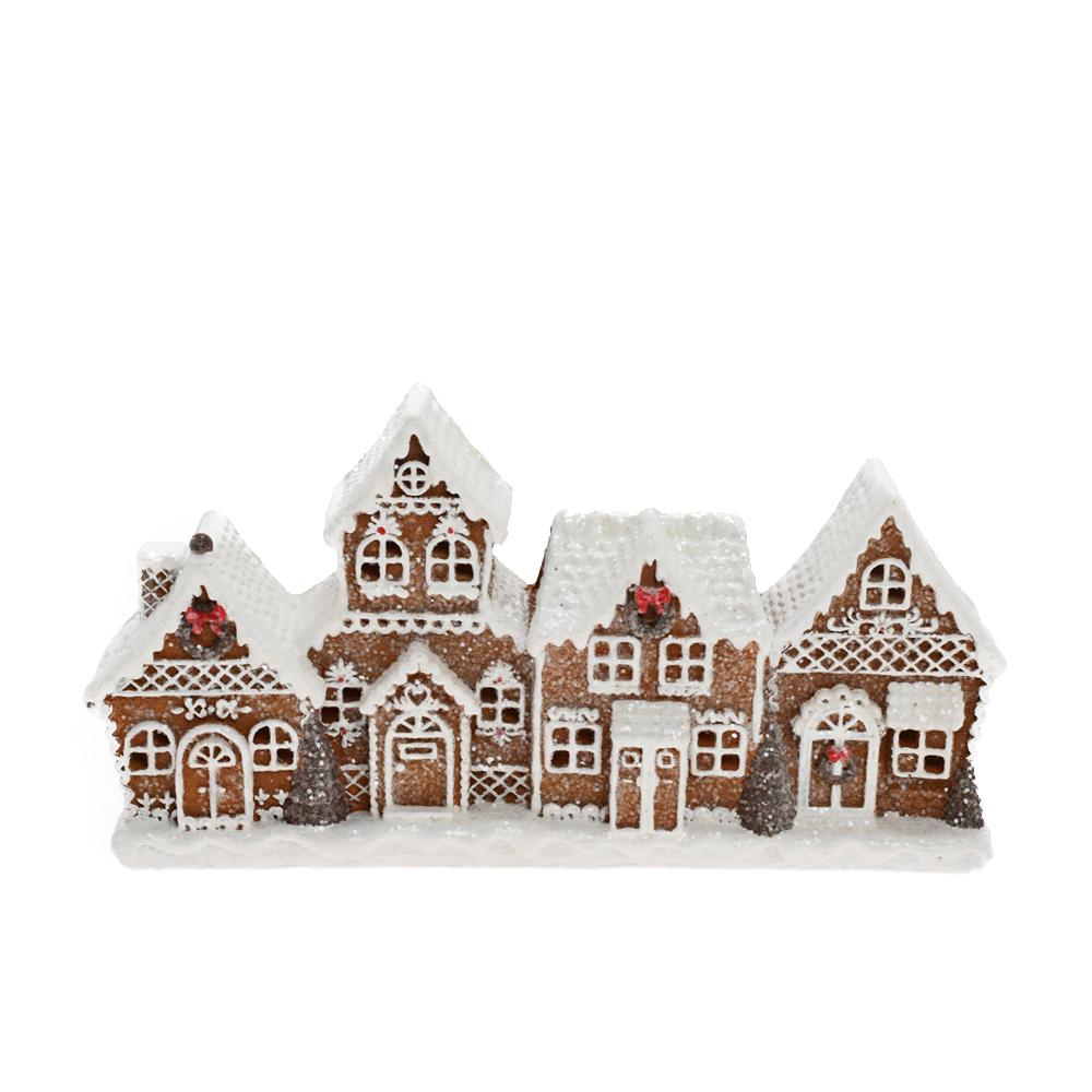 Svietiaca LED dedinka perník 25 cm