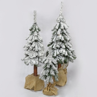 Vianočný stromček na kmienku zasnežený 120 cm