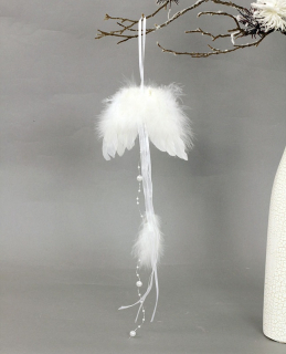 Vianočná ozdoba anjelské krídla 12x30 cm
