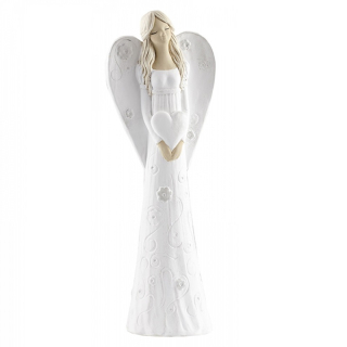 Biela soška Anjel Viki 40 cm