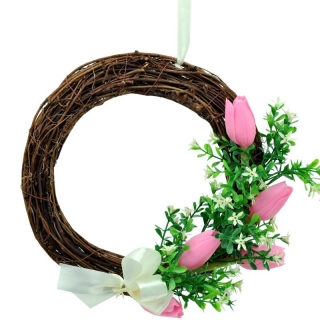 Veniec s tulipánmi 23 cm