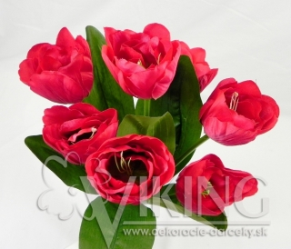 Červené umelé tulipány 48 cm