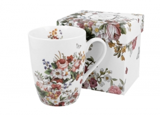 Porcelánový pohár Vintage flowers 390 ml