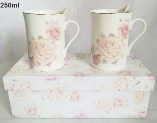 Vintage porcelánová súprava pohárov 2ks