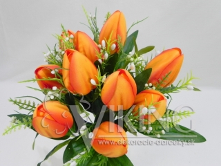 Kytica tulipány oranžová 45 cm