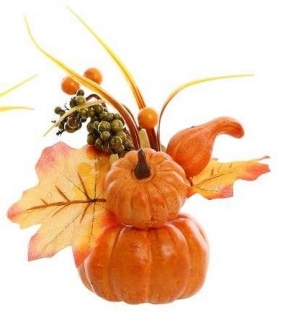 Jesenná dekorácia dyňa 13 cm