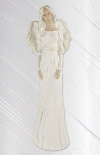 Keramická soška anjela Beata biela 38 cm