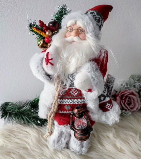 Vianočná dekorácia stojací Santa 30 cm