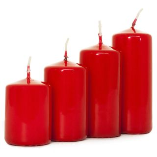Sviečky adventné červené postupné