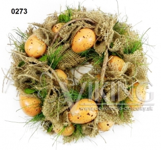 Veľkonočný veniec s vajíčkami 25 cm